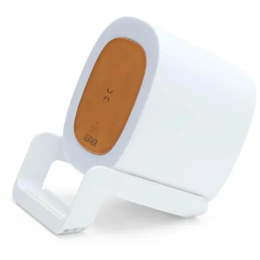 Tasova @memorii Recycled 15W Wireless Charger Bluetooth Speaker Tan Side